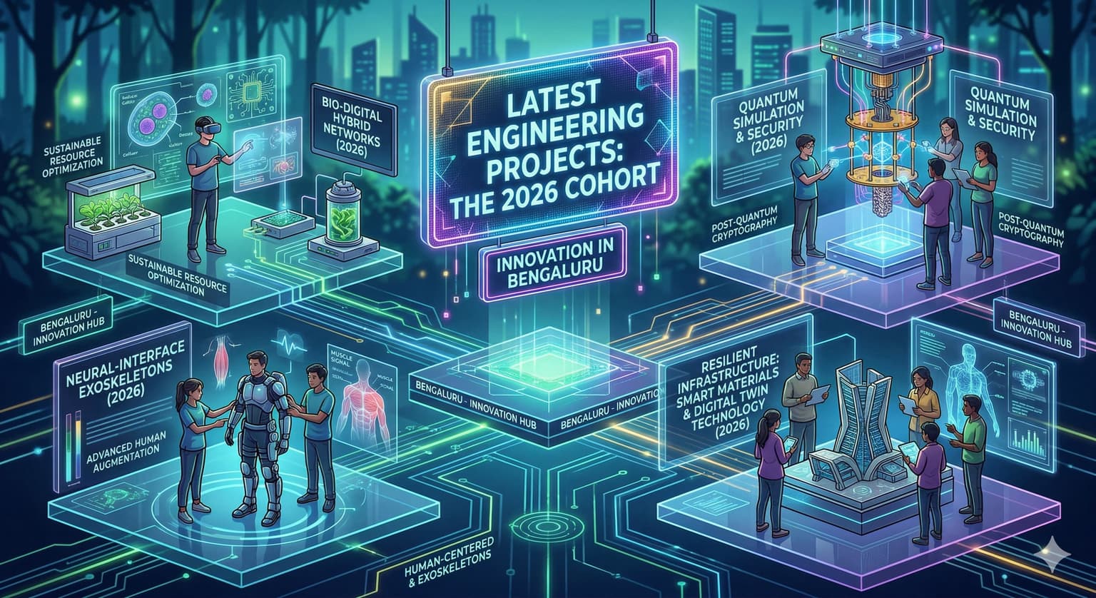 Latest engineering projects 2026 students working on AI robotics IoT and automation technologies