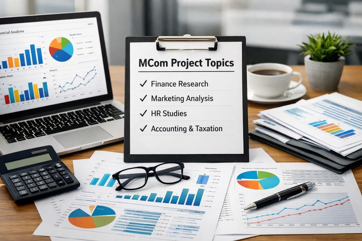 Explore latest MCom project topics in finance, marketing, HR, and accounting with practical research ideas for academic success and career growth.