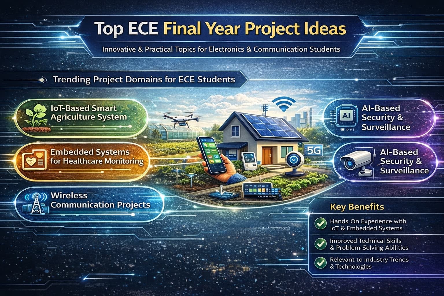 Top ECE final year project ideas smart agriculture IoT system
