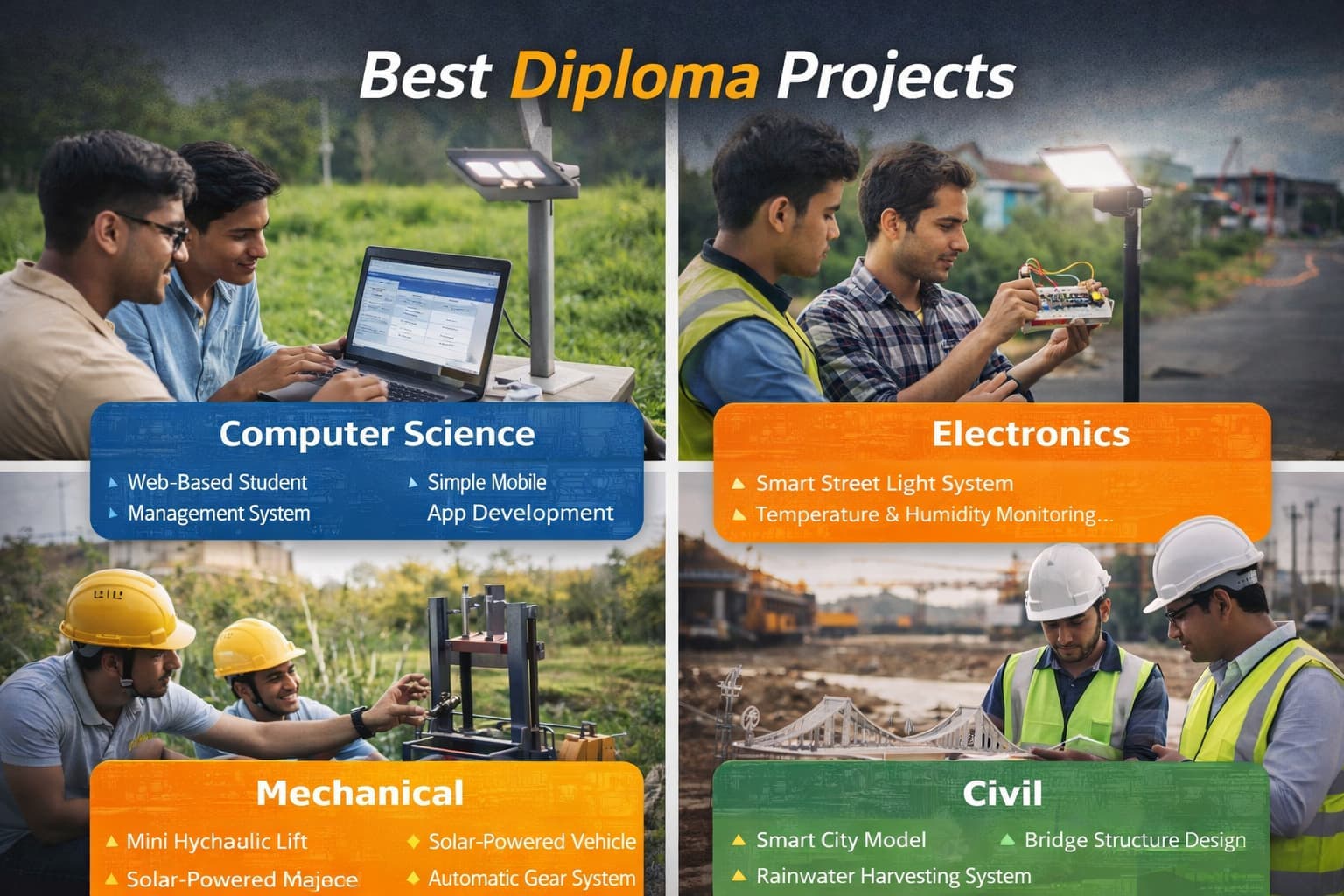 Best diploma projects showing real world implementation testing engineering models and practical applications