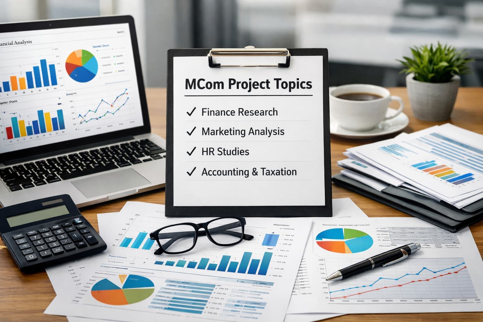 Explore latest MCom project topics in finance, marketing, HR, and accounting with practical research ideas for academic success and career growth.